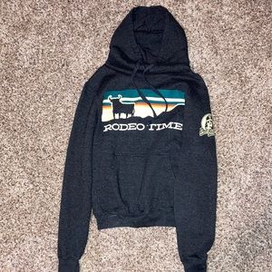 Black/Grey rodeo time sweatshirt